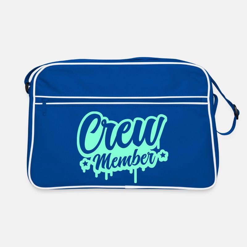 Crew Member Spritz Script Retro Tasche