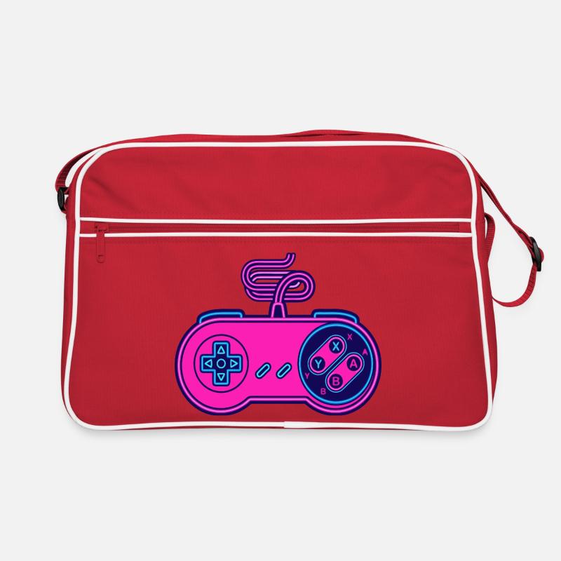 Retro-Pink-Neon-Controller Retro Tasche