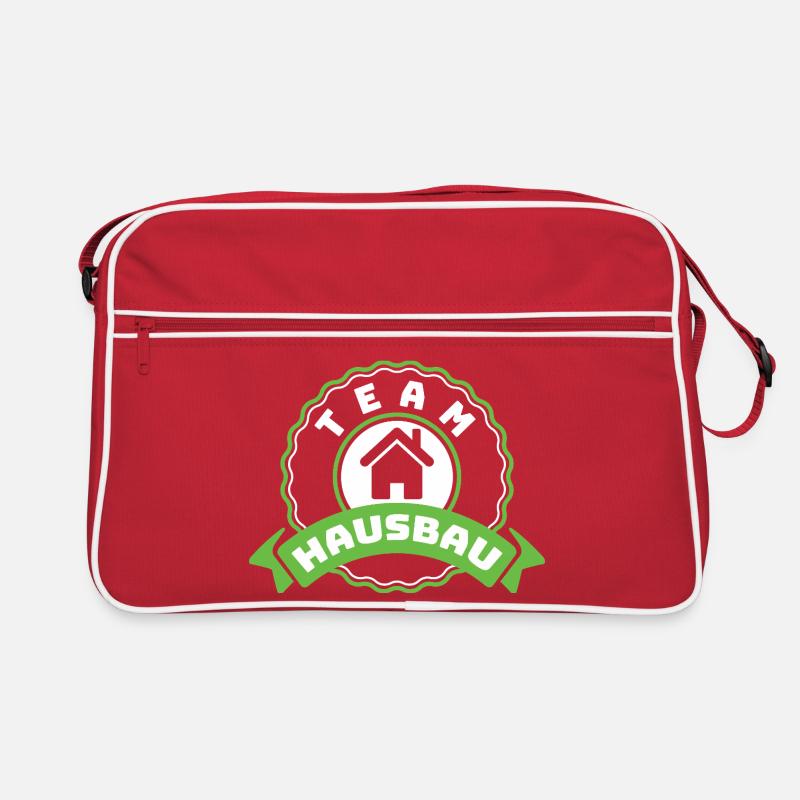 Team Hausbau Emblem Retro Tasche