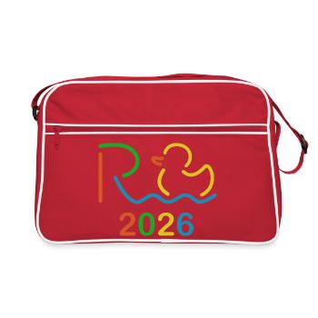 La retraite 2026 est colorée - Retraite - Retraite - Sac Retro - rouge/blanc - Devant