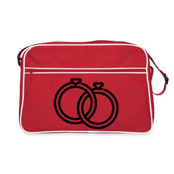 Wedding rings - Retro Bag - red/white - Front