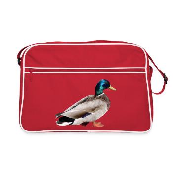 Colvert mâle - Sac Retro - rouge/blanc - Devant