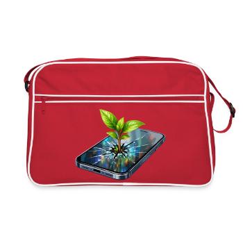 Poussez hors de l’écran - Sac Retro - rouge/blanc - Devant