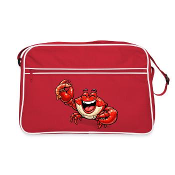 Cancer qui riait - Sac Retro - rouge/blanc - Devant