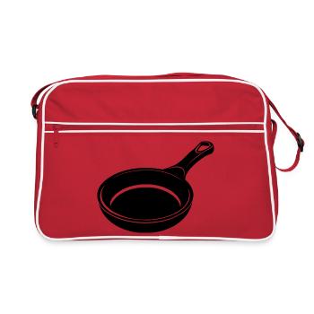 Cast Iron Skillet - Retro Bag - red/white - Front
