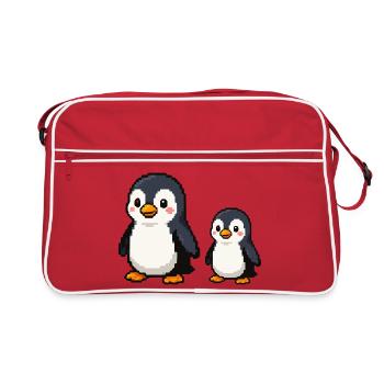 Pixel Penguin Duo - Sac Retro - rouge/blanc - Devant