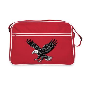Eagle Bird en mode vol - Sac Retro - rouge/blanc - Devant