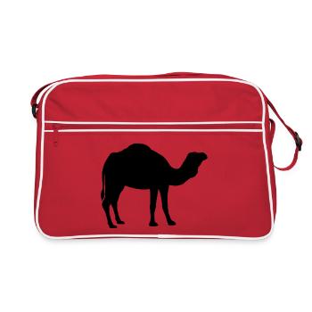 Kamel  - Retro Tasche - Rot/Weiß - Vorne
