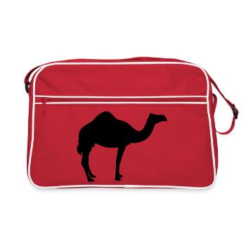 Kamel | Wüste | Dubai | Wüstenschiff - Sac Retro - rouge/blanc - Devant