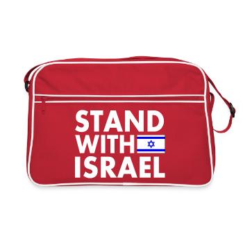 stand with israel - Sac Retro - rouge/blanc - Devant