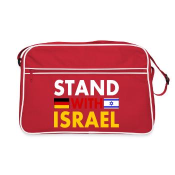 Stand with israel - Sac Retro - rouge/blanc - Devant