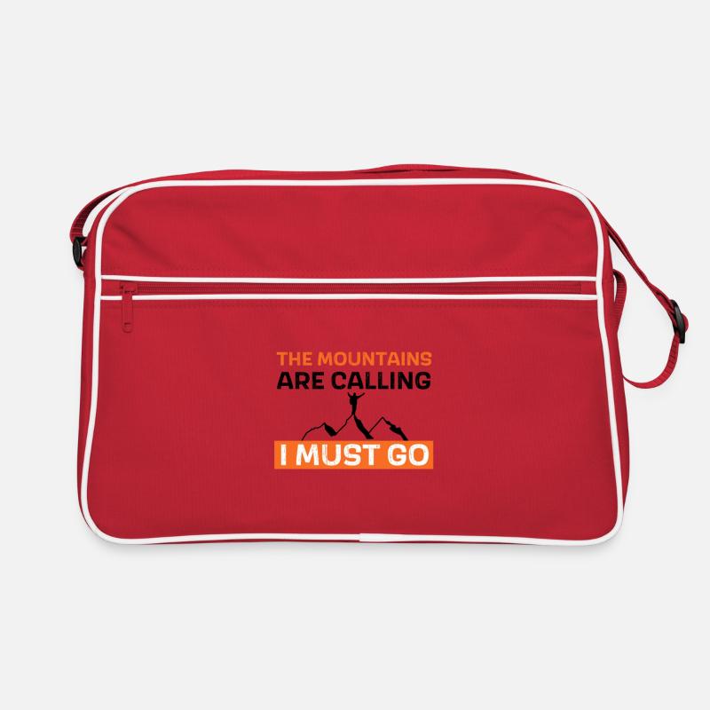 The mountains are calling - I must go Retro Tasche