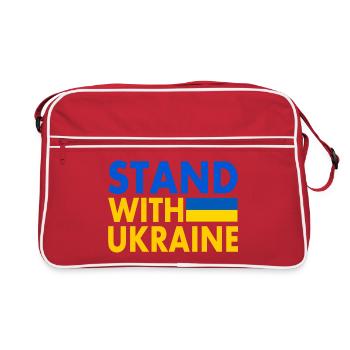 stand with ukraine - Sac Retro - rouge/blanc - Devant