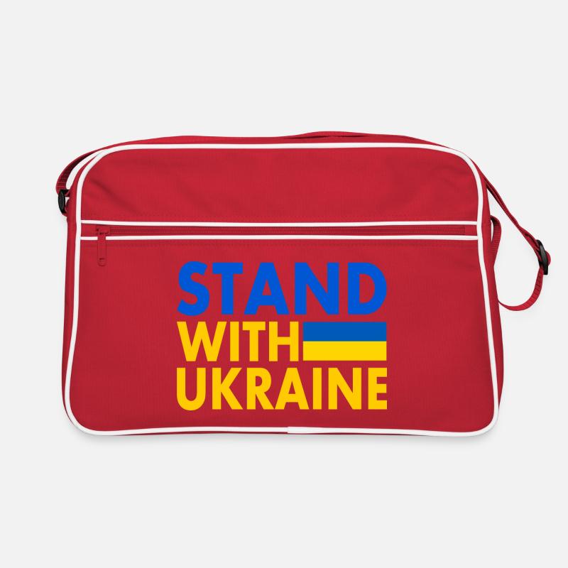 stand with ukraine Retro Tasche
