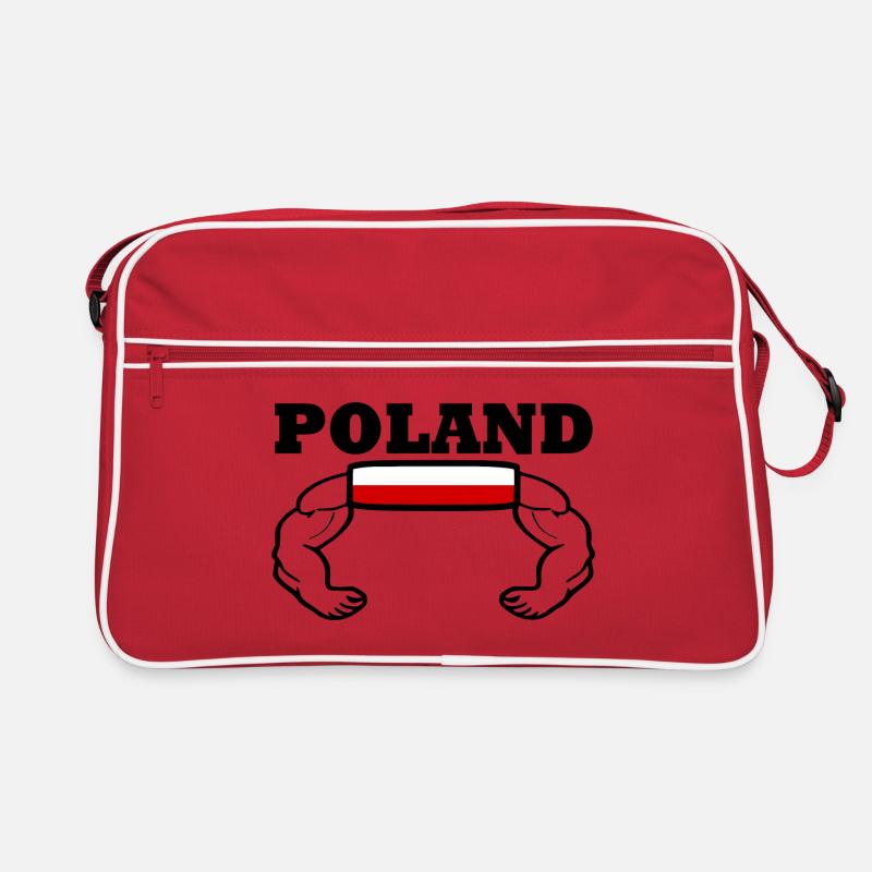 Polen - Retro Tasche - Rot/Weiß