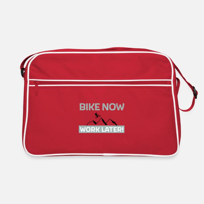 Vélo maintenant - travailler plus tard Sac Retro