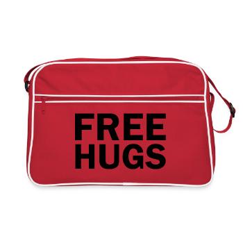 Free hugs - Sac Retro - rouge/blanc - Devant