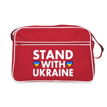 stand with ukraine - Sac Retro - rouge/blanc - Devant