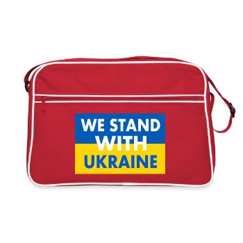 We stand with ukraine - Sac Retro - rouge/blanc - Devant