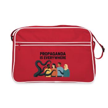 Propaganda is a picture of diversity everywhere - Retro Bag - red/white - Front