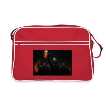 Qu’est-ce qu’on boit ? - Sac Retro - rouge/blanc - Devant