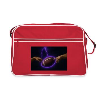 Football de la nébuleuse Blitz - Sac Retro - rouge/blanc - Devant