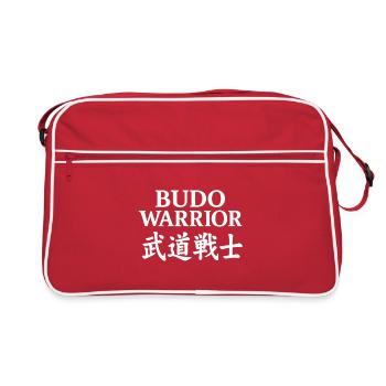 Emblème des arts martiaux du Guerrier Budo - Sac Retro - rouge/blanc - Devant
