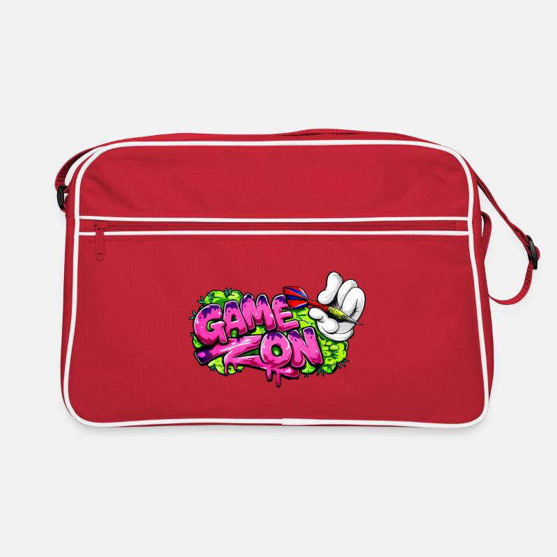 Dart,Darts,Game on Graffiti Retro Bag