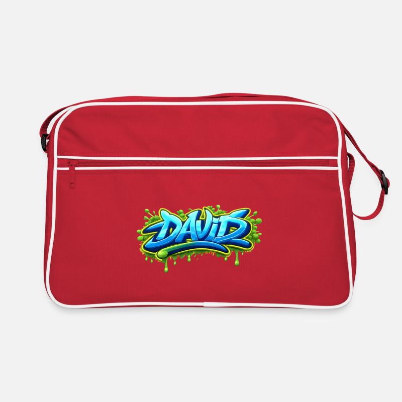 Graffiti name DAVID printable on everything Retro Bag