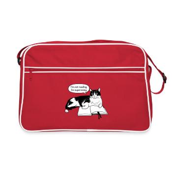 Je ne lis pas - Sac Retro - rouge/blanc - Devant