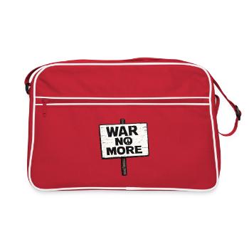 War No More – Sticker Peace & Humanity - Retro Bag - red/white - Front