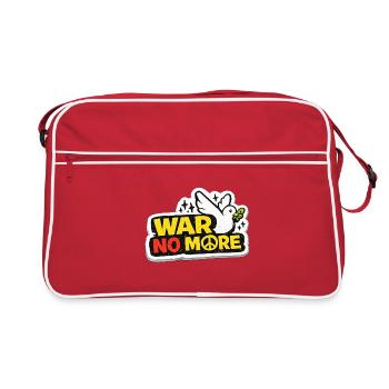 War No More – Sticker Peace & Humanity - Retro Bag - red/white - Front