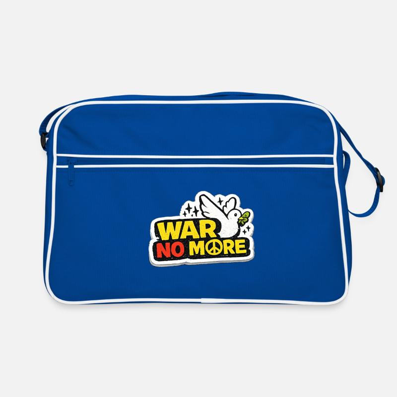 War No More – Sticker Peace & Humanity Retro Bag