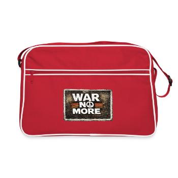 War No More – Sticker Peace & Humanity - Retro Bag - red/white - Front