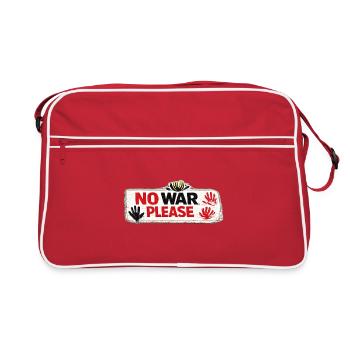 War No More – Sticker Peace & Humanity - Retro Bag - red/white - Front