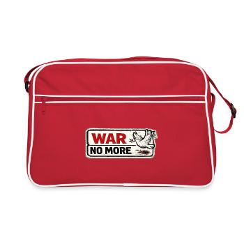 War No More – Sticker Peace & Humanity - Retro Bag - red/white - Front