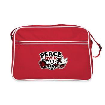 War No More – Sticker Peace & Humanity - Retro Bag - red/white - Front