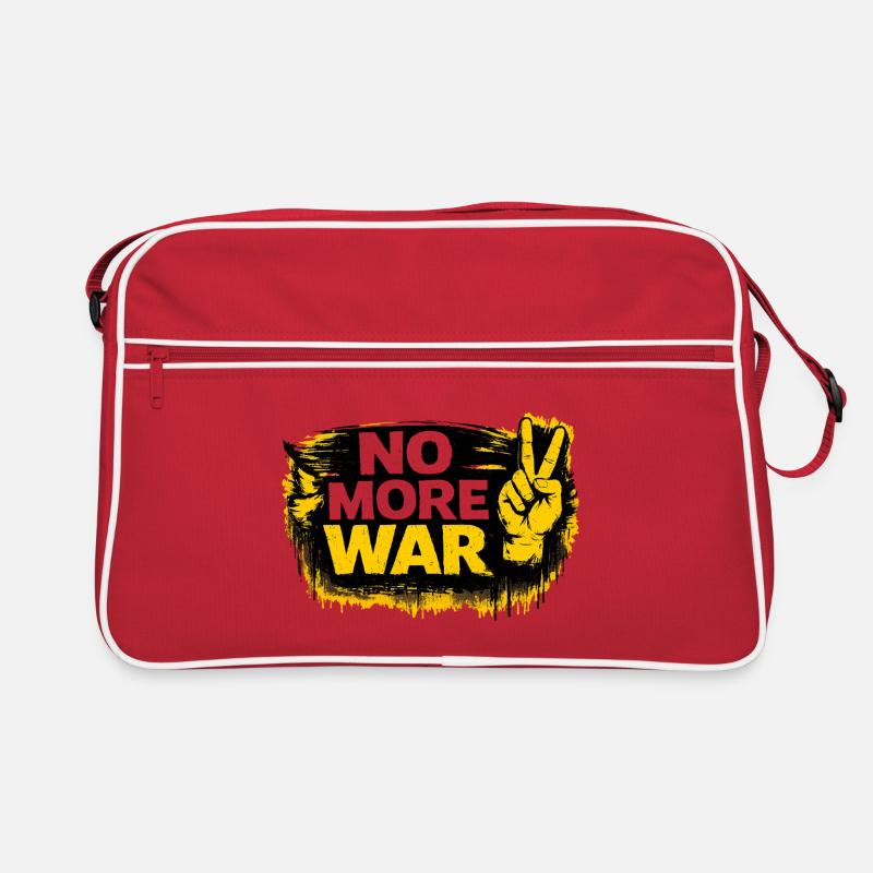 War No More – Sticker Peace & Humanity Retro Bag