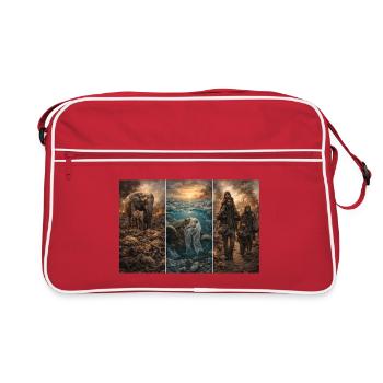 save the world - Retro Bag - red/white - Front