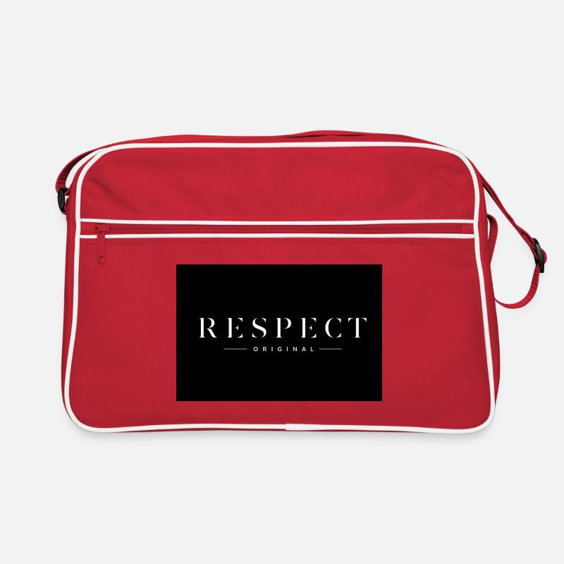 RESPECT Original Premium Typography Design Retro Tasche