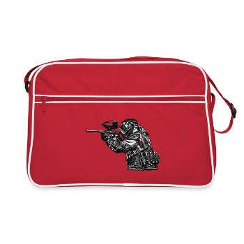 Conception de sniper tactique de paintball - Sac Retro - rouge/blanc - Devant
