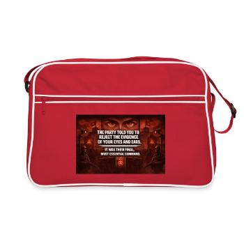 Eyes of Control: Propaganda Red - Retro Bag - red/white - Front