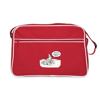 Wahrheit besiegt dunkle Macht - Retro Tasche - Rot/Weiß - Vorne