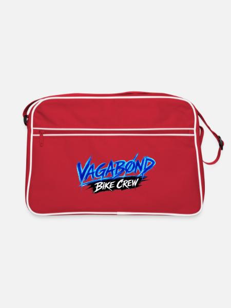 VAGABØ ND_BIKE_CREW_1 - Retro Bag - red/white - Front