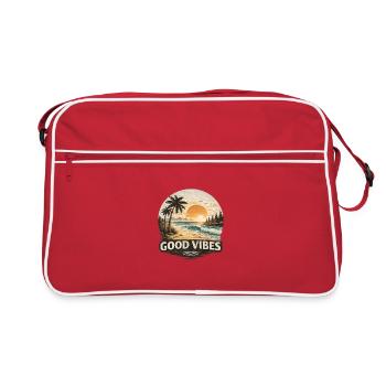 good_vibes - Retro Bag - red/white - Front
