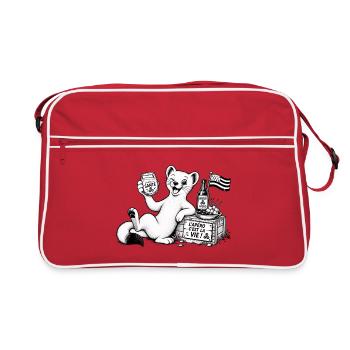 Vaelosek l hermine apéro  - Sac Retro - rouge/blanc - Devant