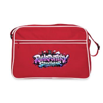 RuhrPottery Streetwear Graffiti - Sac Retro - rouge/blanc - Devant