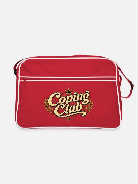 Coping Club - Retro Tasche - Rot/Weiß