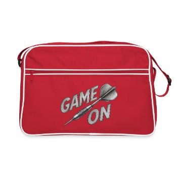 Game On Pfeil Design - Retro Tasche - Rot/Weiß - Vorne