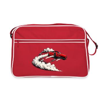  Electric Roadster – Supercar Launch Edition - Retro Tasche - Rot/Weiß - Vorne
